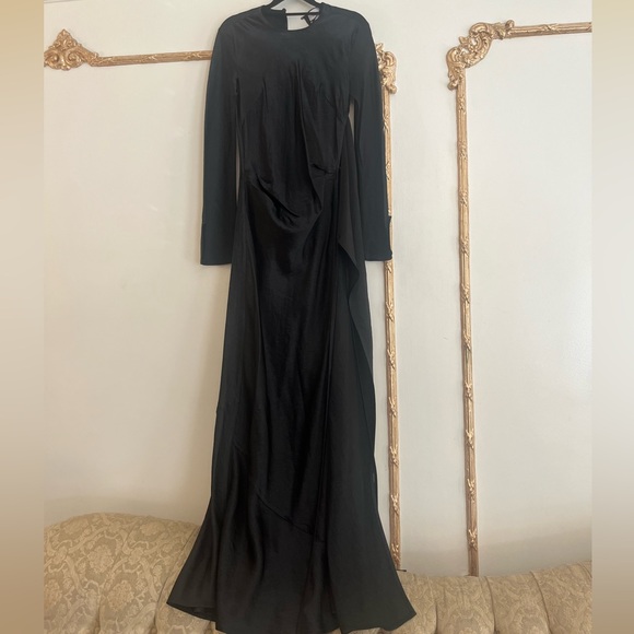 Romy Black Long Sleeve Dress - Picture 1 of 6